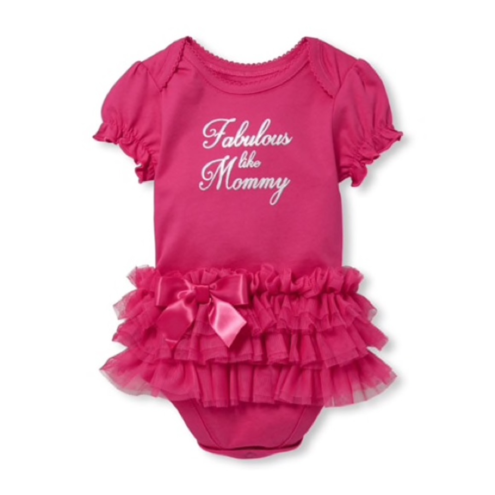 💕 Fabulous Like Mommy Tutu Graphic Bodysuit